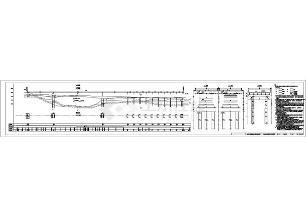 某大型标准连续刚构桥设计施工详细方案CAD图纸-图二