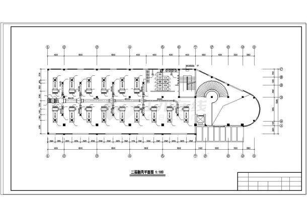 土木工程毕业设计_内蒙古创业大厦空调系统cad毕业设计-图二