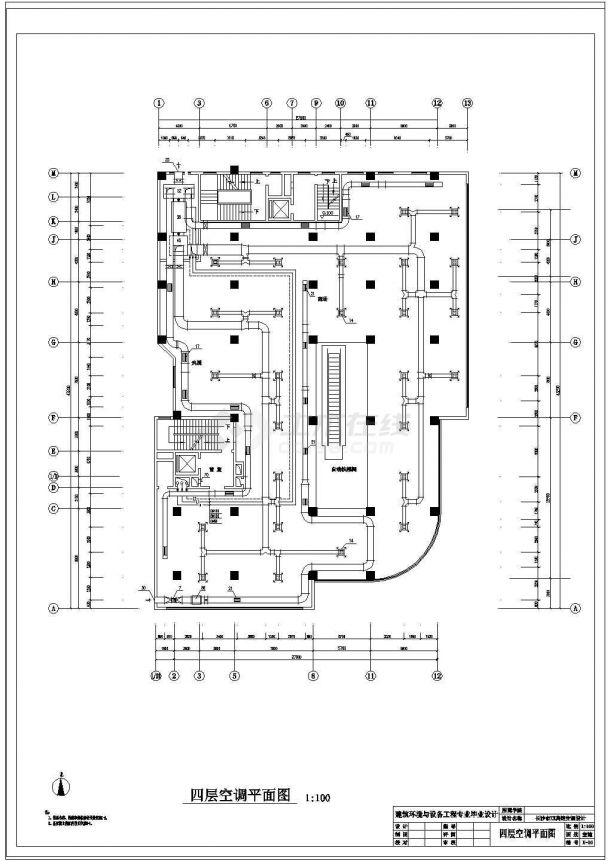 土木工程毕业设计_长沙市某宾馆空调工程cad毕业设计图纸-图二