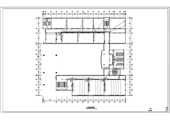 德州某11037.5平方米五层学院教学楼电气设计cad图_图1