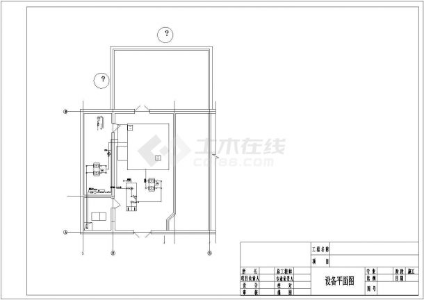 电锅炉直供系统全套cad施工图纸-图一