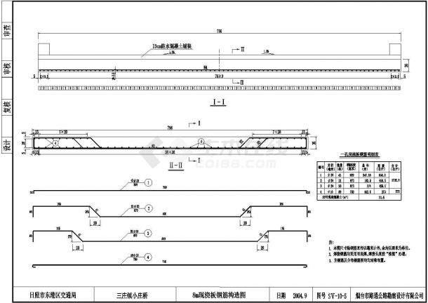 某标准型韩家庄桥结构设计施工详细方案CAD图纸-图一