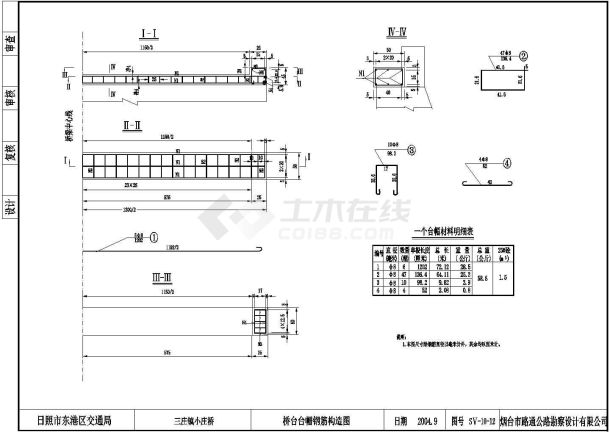某标准型韩家庄桥结构设计施工详细方案CAD图纸-图二