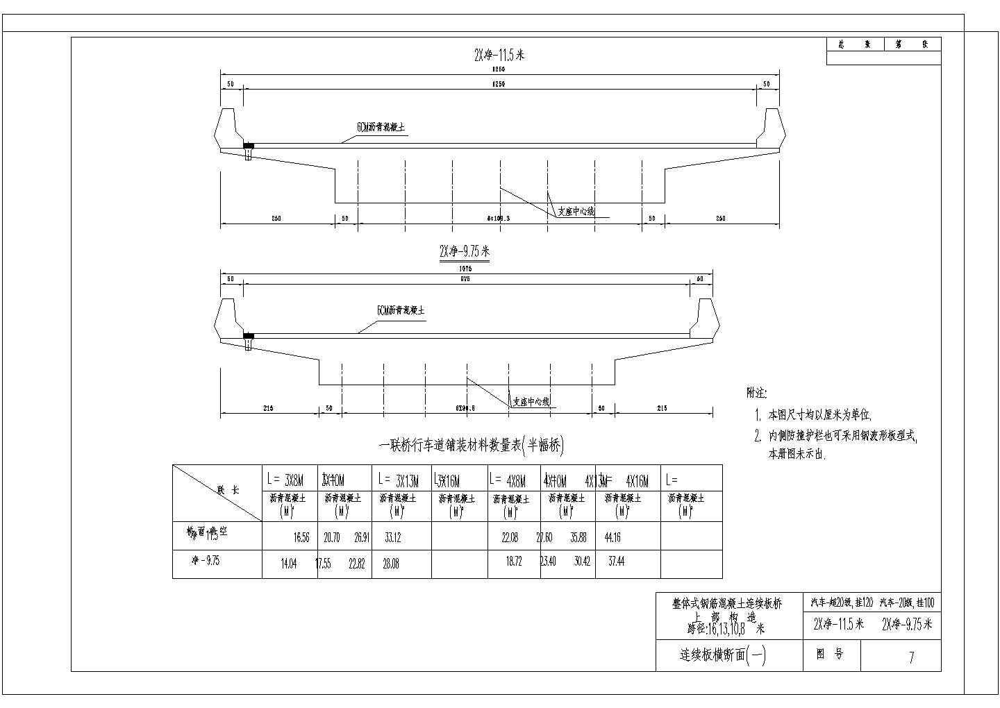 某标准型设计院小桥结构设计施工详细方案CAD图纸