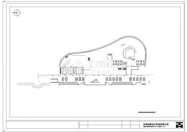 桂林市图书馆建筑规划CAD参考图-图二