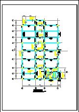 小学全套教学楼结构cad设计施工图-图二