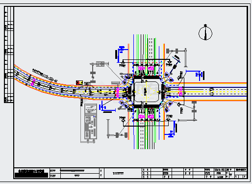 某皇藏峪路交通CAD平面设计图-图一