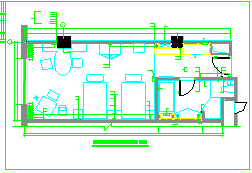  CAD design and construction drawing for interior decoration of guest rooms in star rated hotels - Figure 1