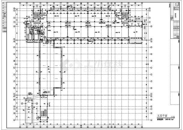 重庆某大学新校区五层行政楼建筑工程设计施工图（含大样及节点图）-图一