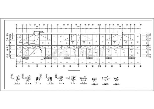 某地众志新世界住宅建筑结构设计CAD图纸-图二