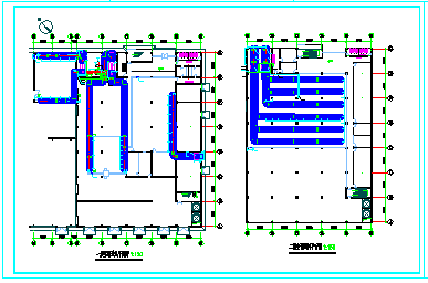 一套厂房空调通风平面cad施工设计图纸-图二