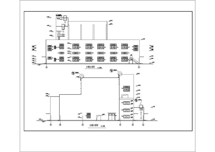 某城市集中供热站建筑设计CAD图_图1