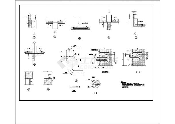 某城市集中供热站建筑设计CAD图-图二