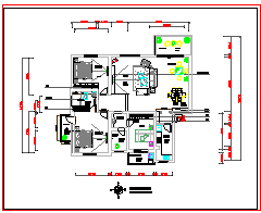 一整套二百平米豪宅精装户型施工cad设计图纸-图二