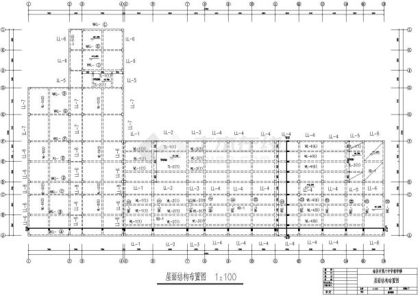 某3层教学楼建筑结构设计CAD图毕业设计（约4000平，含计算书，施工组织设计，工程量计算书）-图一