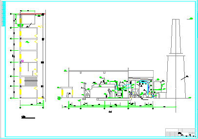 一整套药厂锅炉房设计施工cad图纸-图二