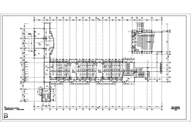 某教学楼施工图CAD图纸-图二