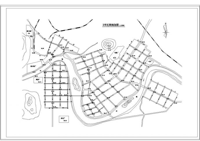 土木工程毕业设计_长沙地区某市的排水工程毕业设计图纸_图1