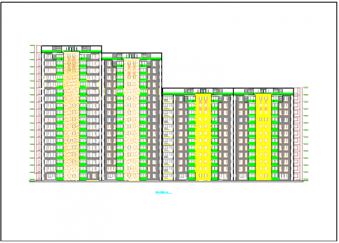某著名经典高层住宅设计CAD全套建筑施工图纸（知名设计院 标注详细）_图1