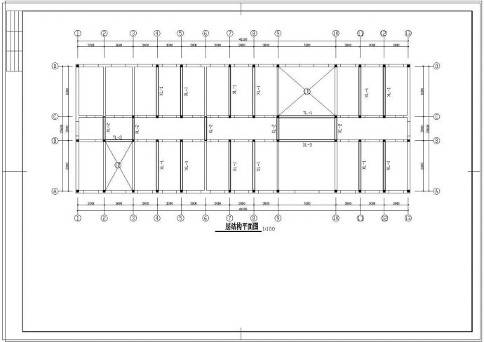 某三层砖混结构综合教学楼建筑cad方案图（高11米）_图1