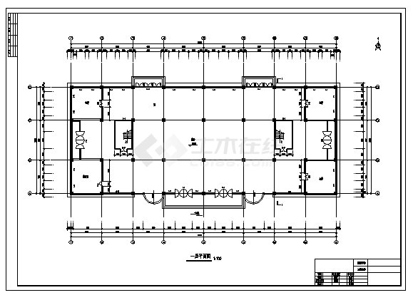 土木工程毕业设计_[学士]5000平米四层框架结构商场建筑施工cad图(含计算书，毕业设计)-图二