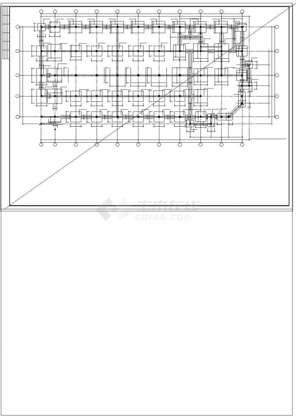 办公楼设计_【3层】2677.9㎡三层框架办公楼施工组织设计及报价工程量清单（含CAD建筑结构图纸、进度计划表）-图二