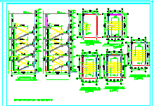 某四层框架办公楼建筑结构cad设计施工图纸_图1