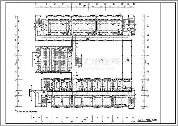 17289㎡五层教学楼电气全套施工图纸（标注明细）-图二