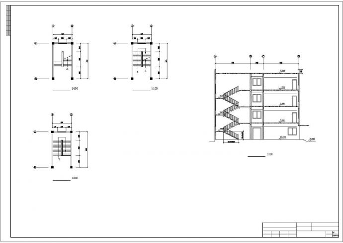 【3层】3088㎡三层框架图书馆钢筋及广联达算量（含CAD图）_图1