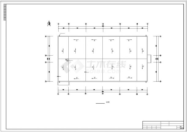 【3层】3088㎡三层框架图书馆钢筋及广联达算量（含CAD图）-图二