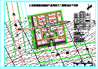 某整套钢结构厂区施工cad图纸-图一