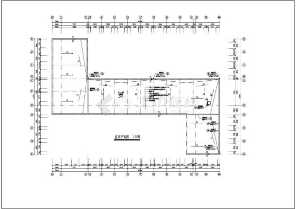 某1130平方米两层砖混结构小学教学楼建筑设计方案图纸-图一