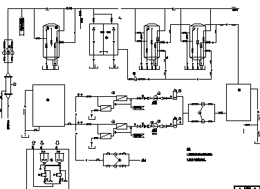 锅炉水处理设计——某电厂锅炉水处理设计cad图纸-图一