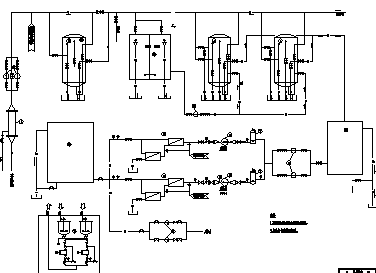 锅炉水处理设计——某电厂锅炉水处理设计cad图纸