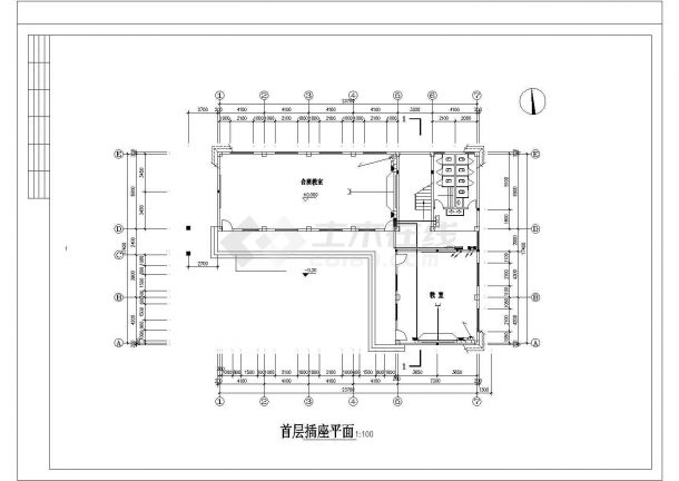 【宁波市】三层学校教学楼电气施工图纸（标注明细），共10张图-图一