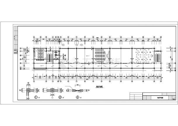 700平放米四层框架结构学校教学楼建筑施工图，共十四张-图二