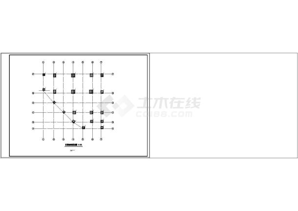 天津某六层框架结构中学教学楼建筑设计cad施工图-图一