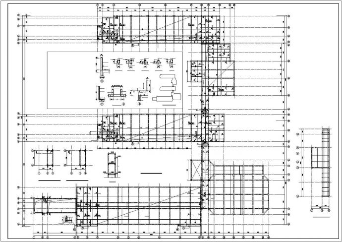 某小学大楼结构设计施工cad图纸_图1
