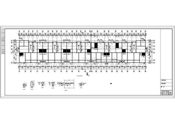 河北六层砖混结构住宅结构cad施工图纸-图一