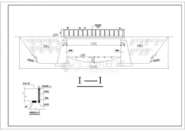 江西省某乡镇建造某某小型架桥结构设计cad图纸-图二