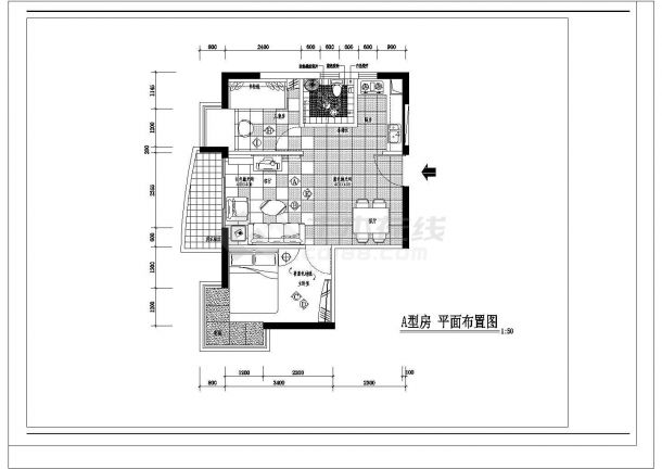 【苏州】某工业园区多层住宅楼装饰施工cad图纸-图一