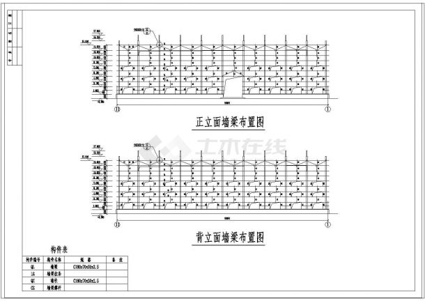 厂房设计_24米跨度轻钢结构厂房结构施工图纸（含建筑图）-图一