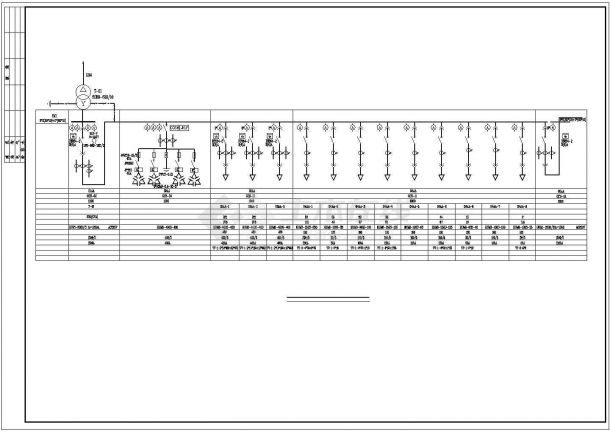 某变电站柴油发电机房（二层框架结构）设计cad全套电气施工图（含设计说明，含照明设计）-图二