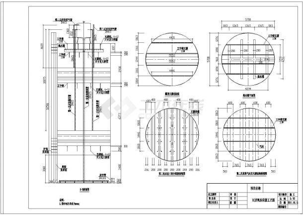 50T-dIC厌氧反应器设计施工图（大样、尺寸、材料）-图二