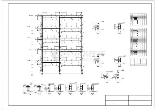 土木工程毕业设计_[学士]5层高中教学楼建筑结构毕业设计(含计算书、cad图纸)-图二