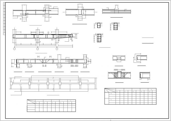 某综合楼框架结构施工设计cad图纸_图1
