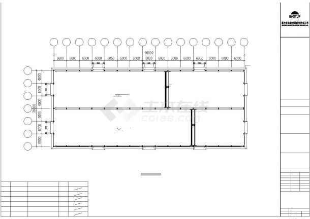 厂房设计_南安某钢结构工程B栋厂房方案设计cad图纸-图一