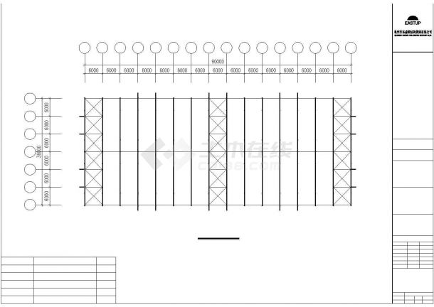 厂房设计_南安某钢结构工程B栋厂房方案设计cad图纸-图二