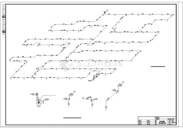  Cad drawing of fire protection design drawing of underground garage in a community - Figure 2