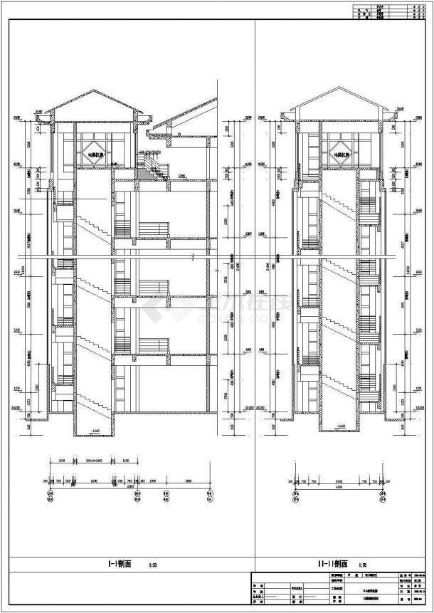 【南京】某审计学院28136㎡五层教学楼建筑施工图-图二